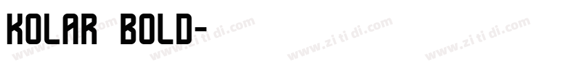 kolar bold字体转换